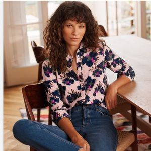 Boden Silk Button up, women’s 16/18